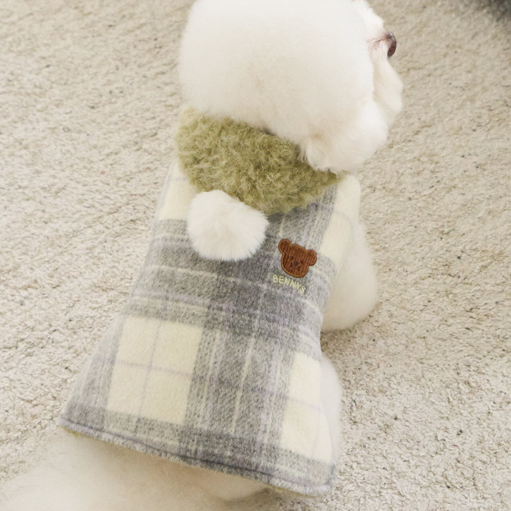 BENNYS(べニーズ) FLUPPY HOOD CHECK CAPE