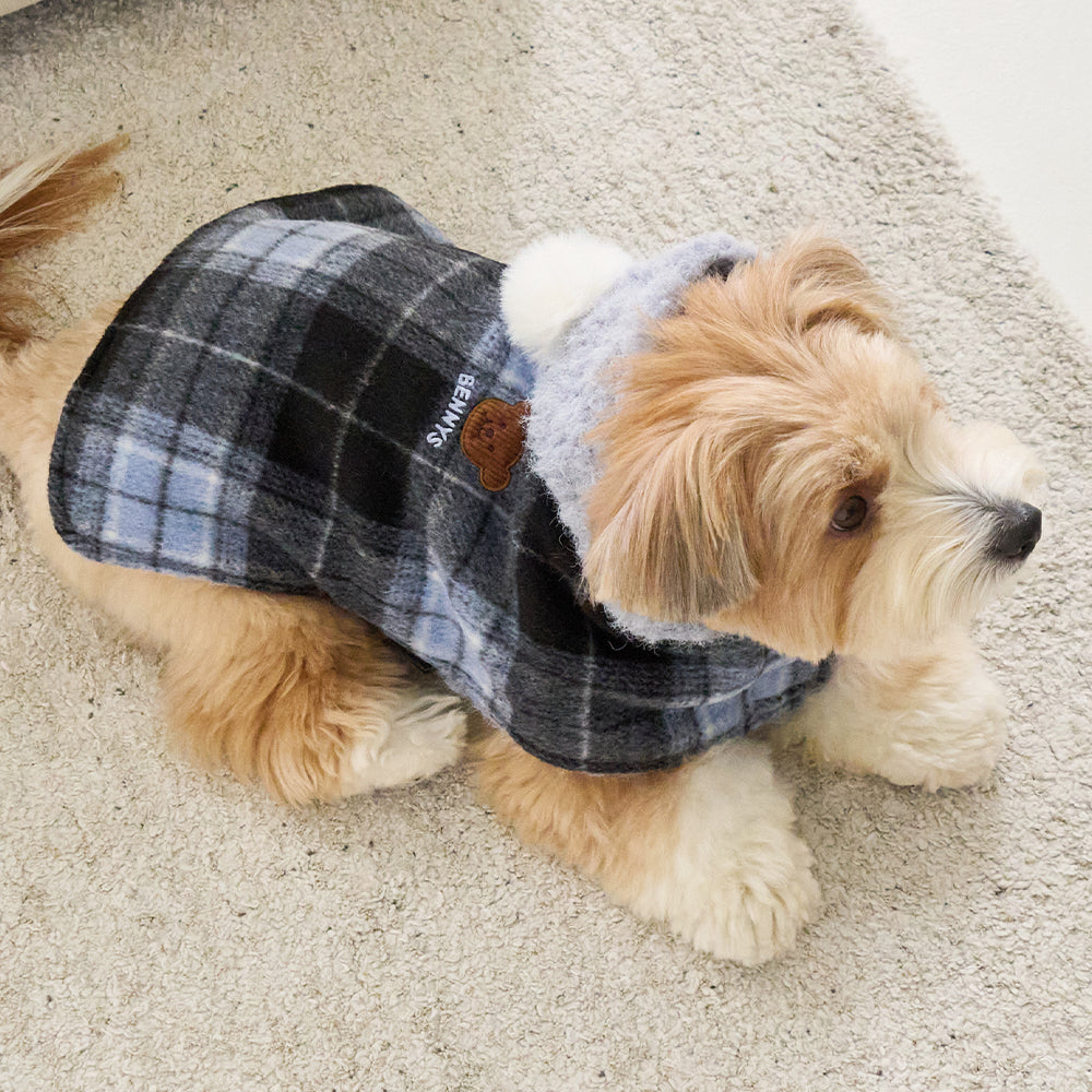 BENNYS(べニーズ) FLUPPY HOOD CHECK CAPE