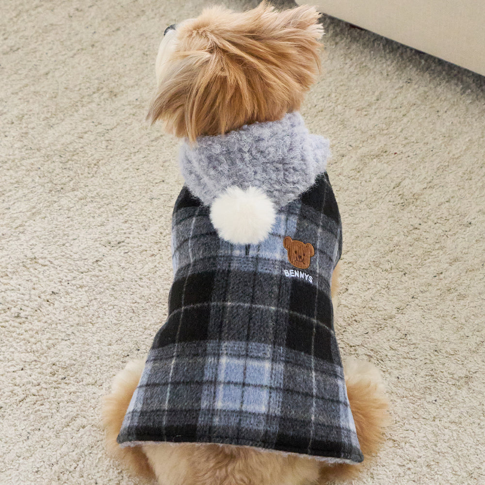 BENNYS(べニーズ) FLUPPY HOOD CHECK CAPE