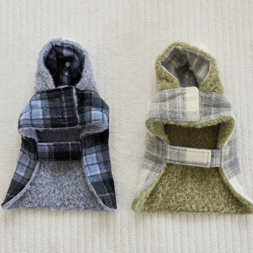 BENNYS(べニーズ) FLUPPY HOOD CHECK CAPE