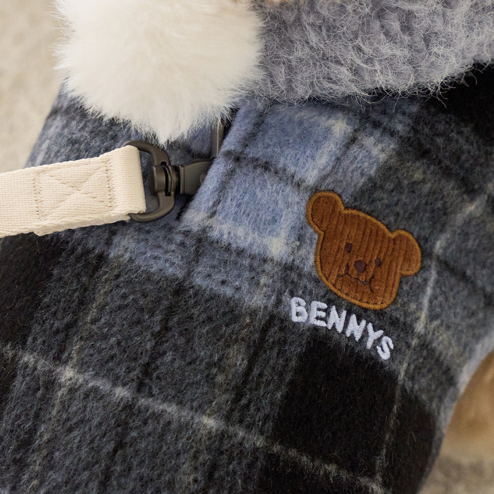 BENNYS(べニーズ) FLUPPY HOOD CHECK CAPE