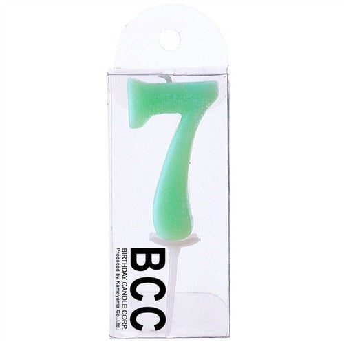 バースデーケーキ用 ナンバーキャンドルパステル