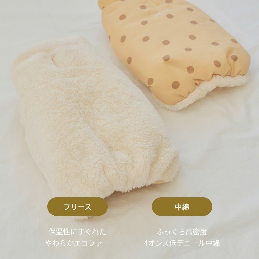 likalika(リカリカ) ペブルドット リバーシブル 中綿ジャケット