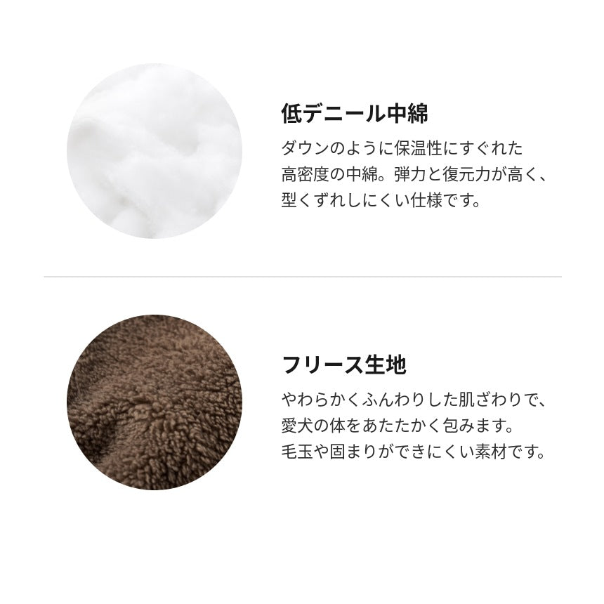 likalika(リカリカ) ペブルドット リバーシブル 中綿ジャケット