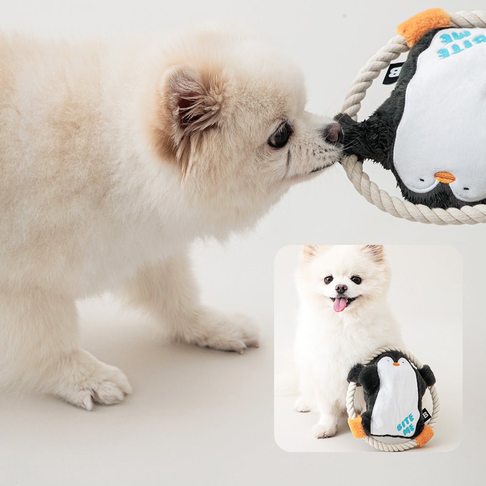 ペンギンのロープおもちゃ