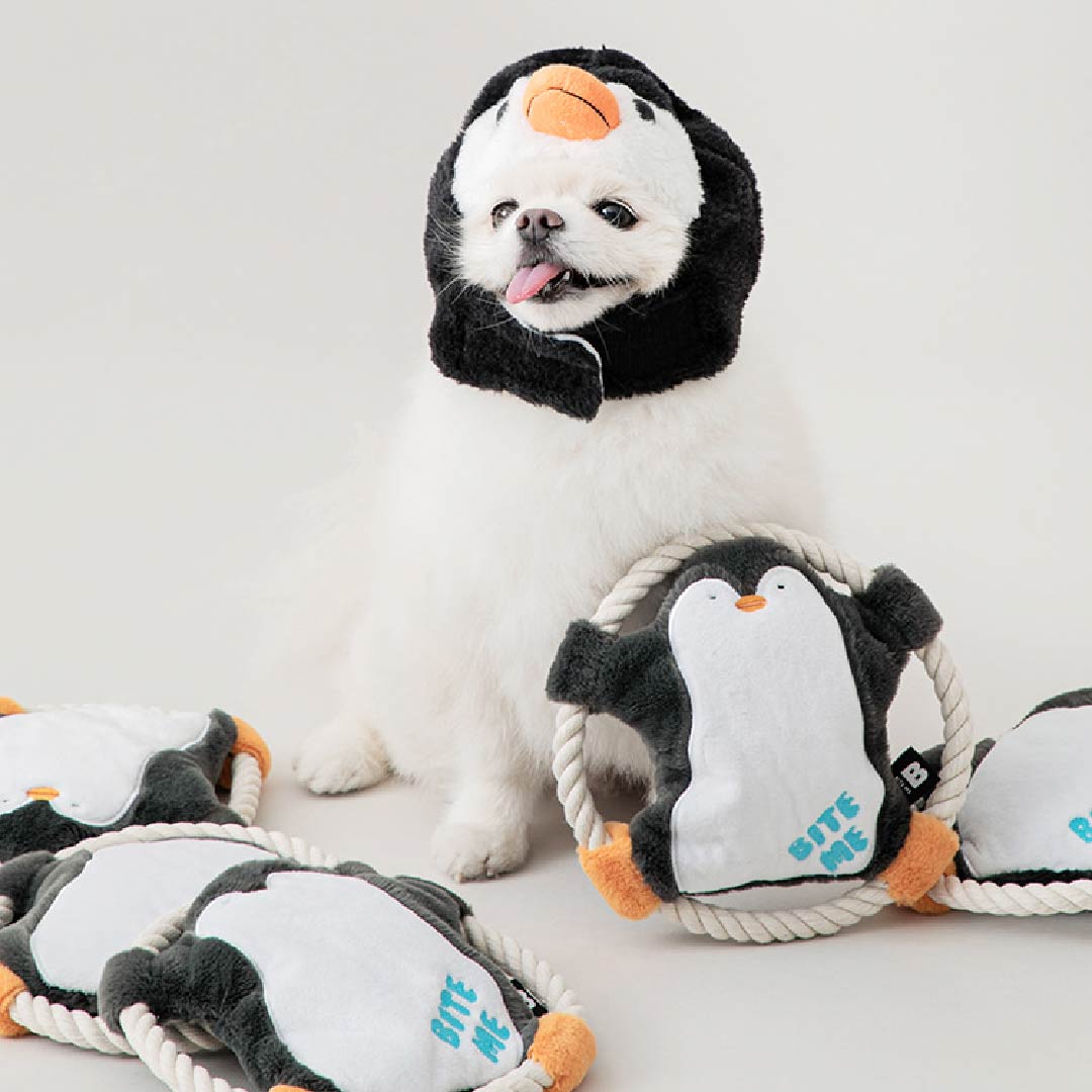 ペンギンのロープおもちゃ
