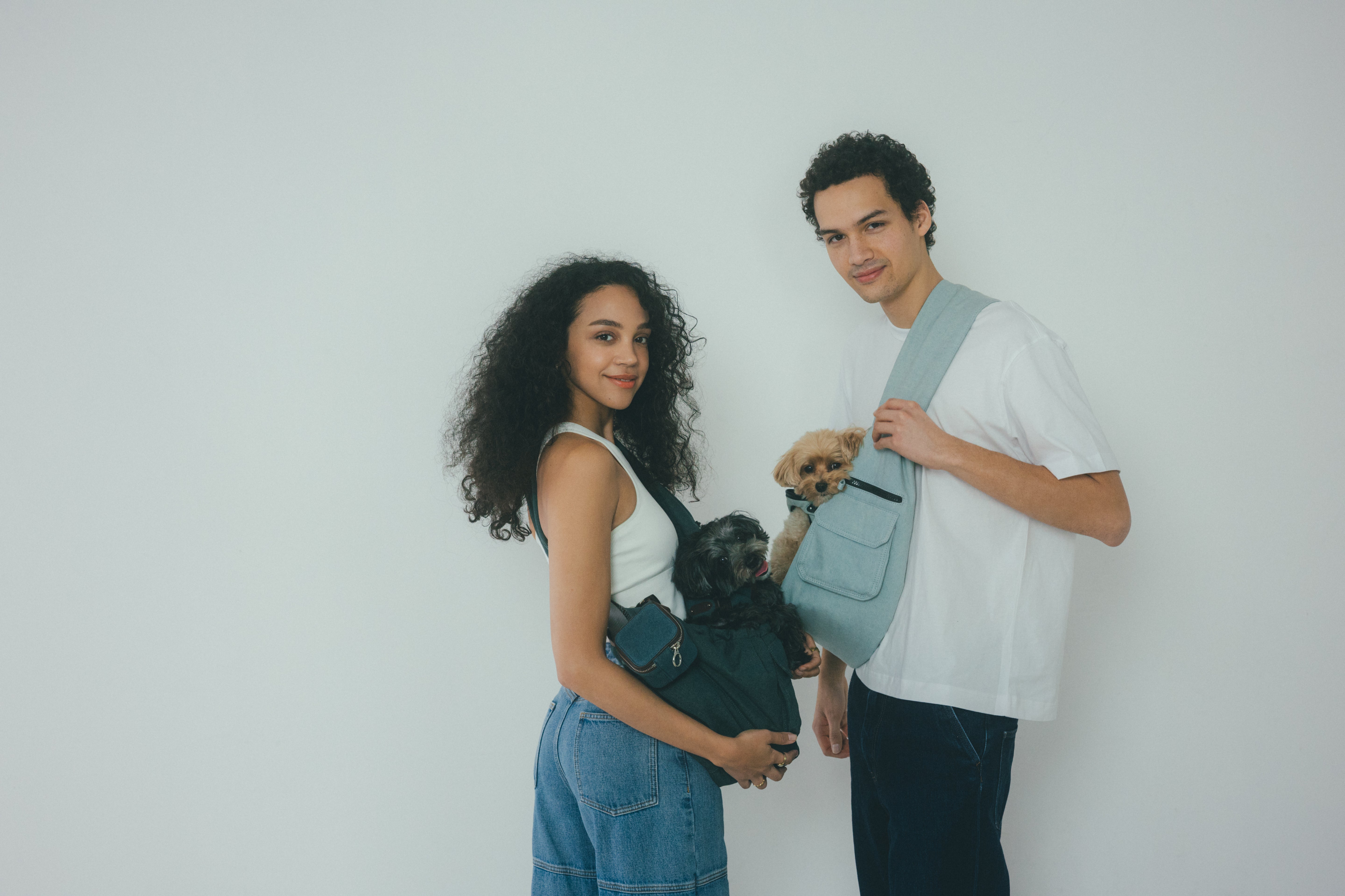 MATIE(メイティ) ペットキャリースリングバッグ/デニム【Direction by 有末 麻祐子】