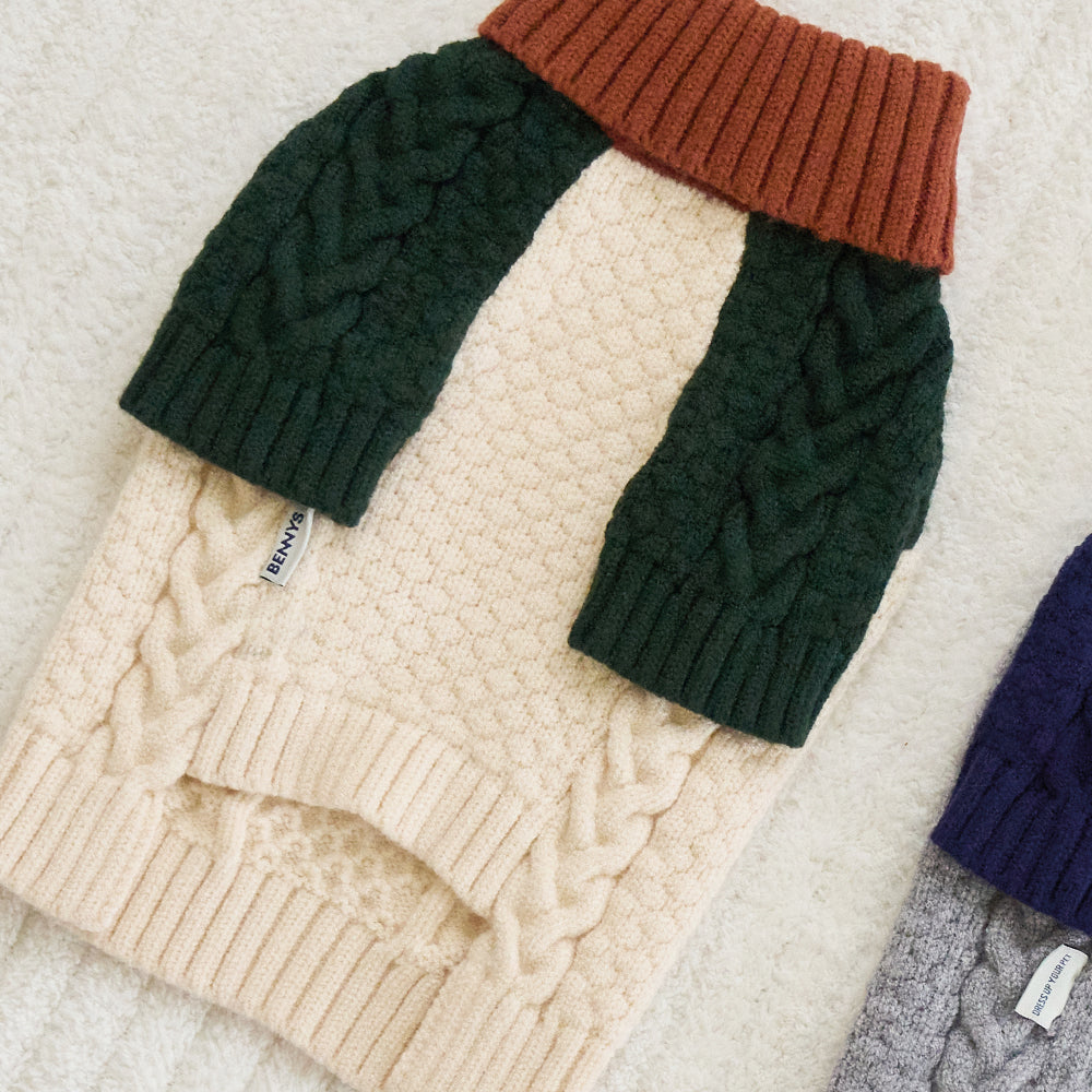 BENNYS(べニーズ)  CLASSIC CABLE KNIT