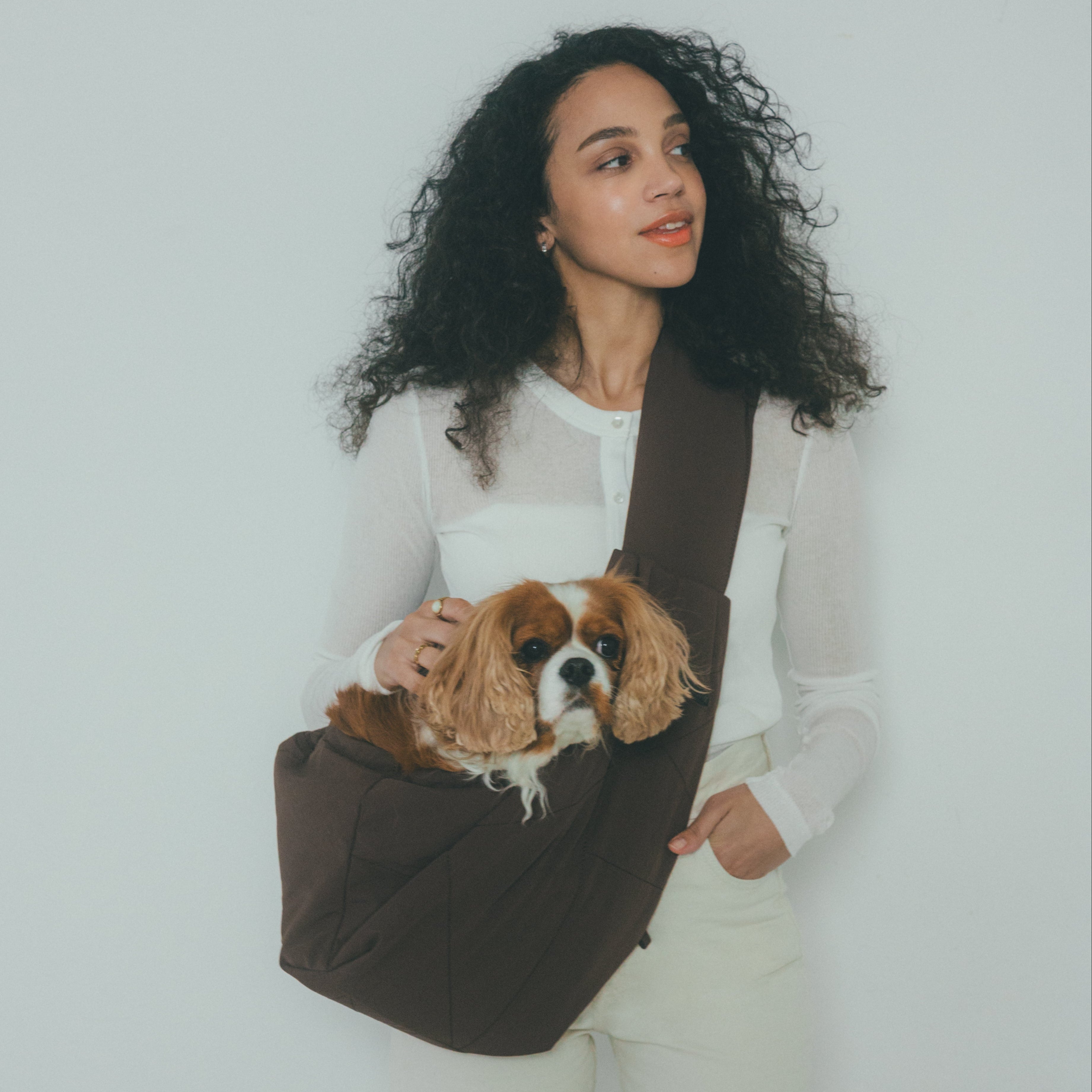 MATIE(メイティ) スリングバッグ・ペットキャリーバッグ/ナイロン【Direction by 有末 麻祐子】