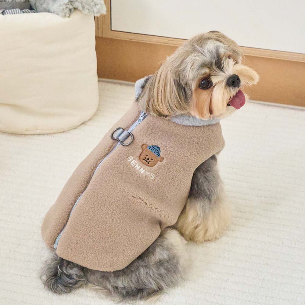 BENNYS(べニーズ)  ファジー ハーネス ジャンパー(ベージュ)
