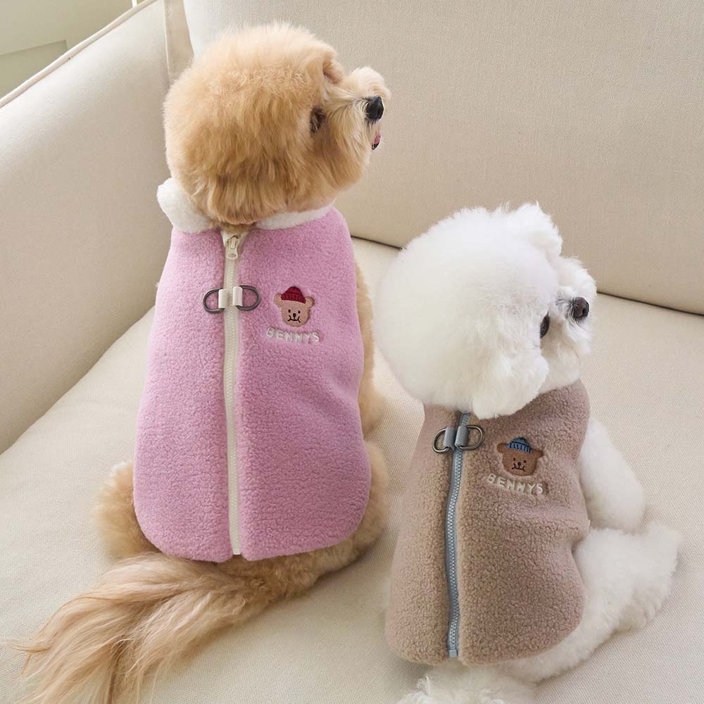 BENNYS(べニーズ)  ファジー ハーネス ジャンパー(ベージュ)