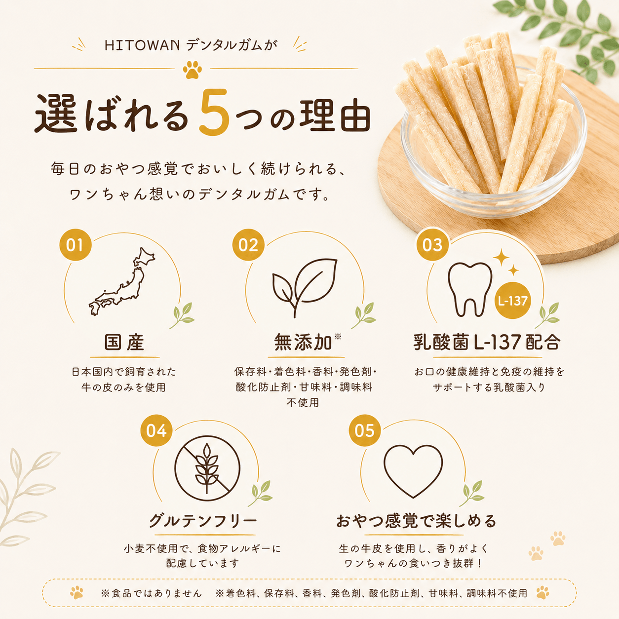 【送料無料】乳酸菌デンタルガム (10本入 × 3袋(30本))