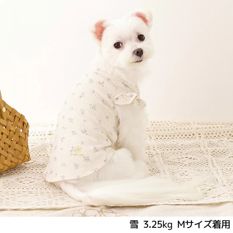 Un TouTou(アントゥトゥ)  袖フリル小花柄タンク