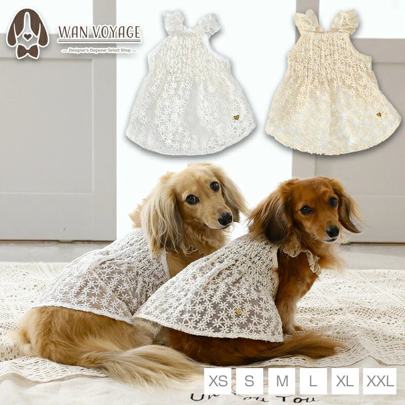 Un TouTou(アントゥトゥ)  花柄レースワンピ