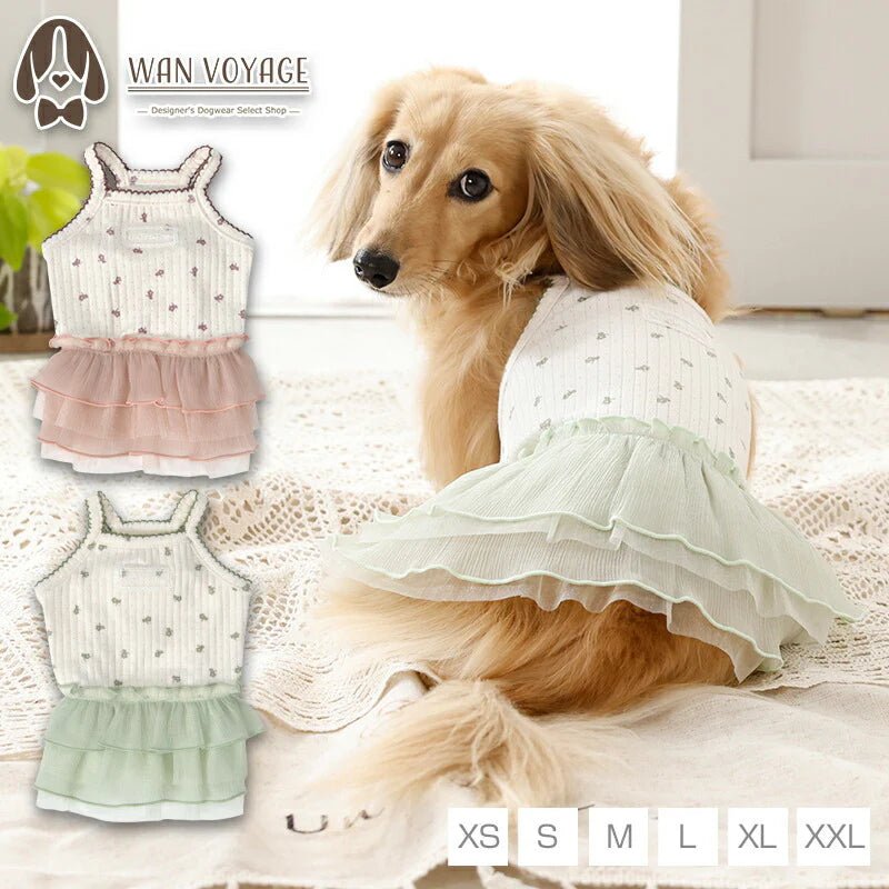 Un TouTou(アントゥトゥ)  小花柄シフォンワンピ