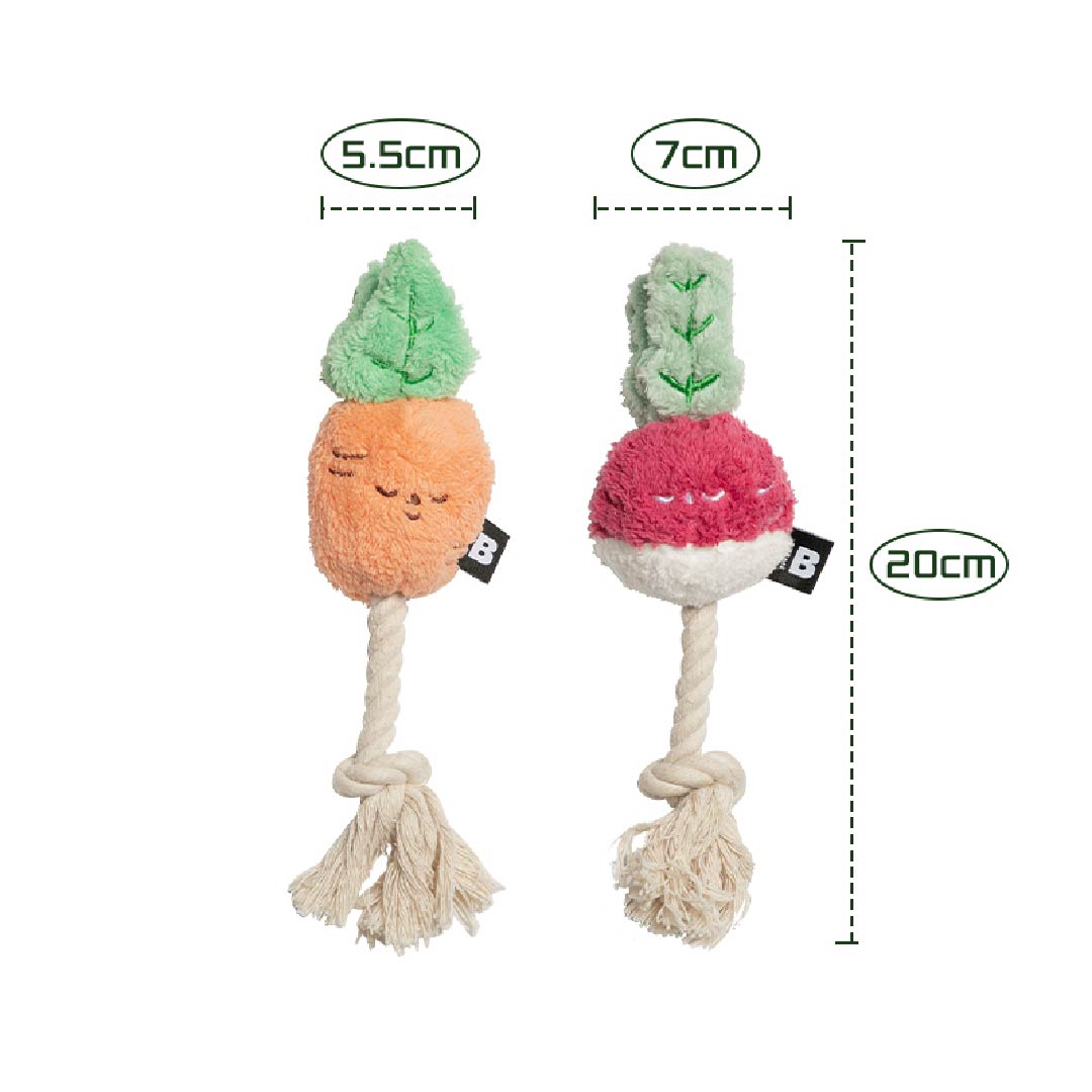 お野菜ロープ | 音が鳴るラテックス素材のおもちゃ